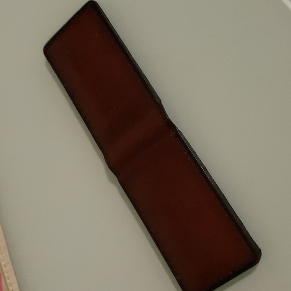 Vintage leather magnetic money clip - Picture 3 of 5